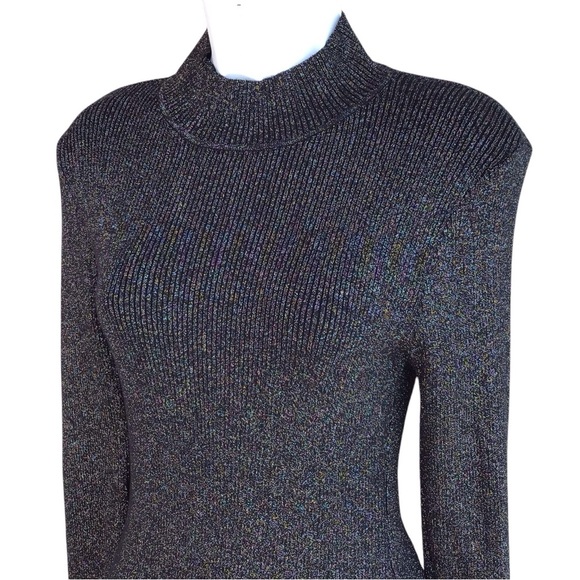 Lilyful Shimmer Bodycon Long Sleeve Mini Dress NEW - Picture 3 of 8